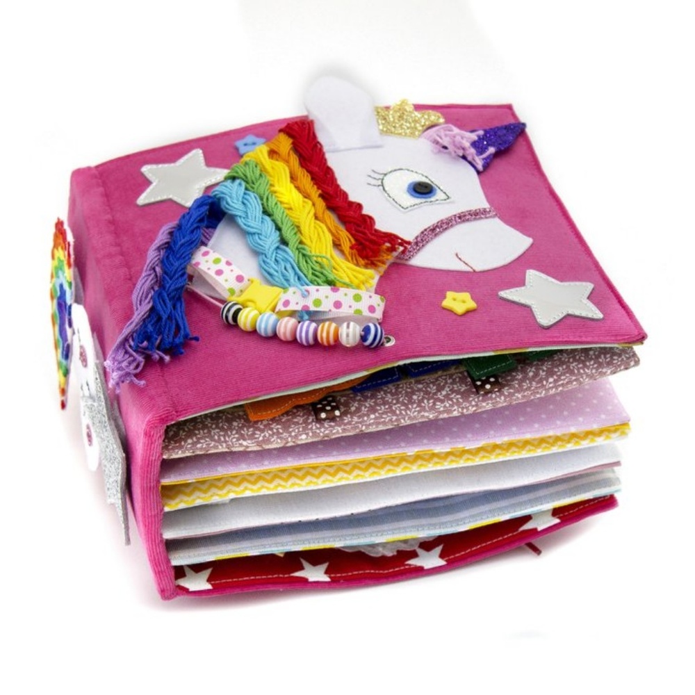 NEW-Activity quiet Book "Rainbow Pony Unic…
